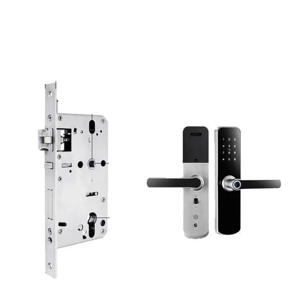 Elektronisk dörrlås, vattentätt, biometrisk fingeravtrycksteknologi, silver 5050 180
