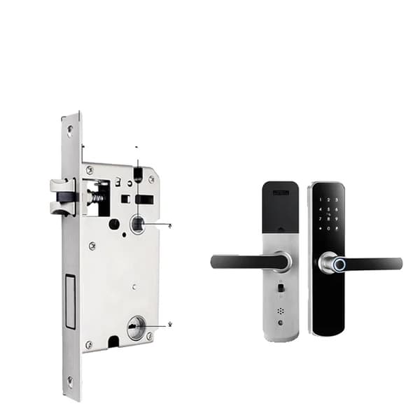 Elektronisk dörrlås, vattentätt, biometrisk fingeravtrycksteknologi, silver 5050 180