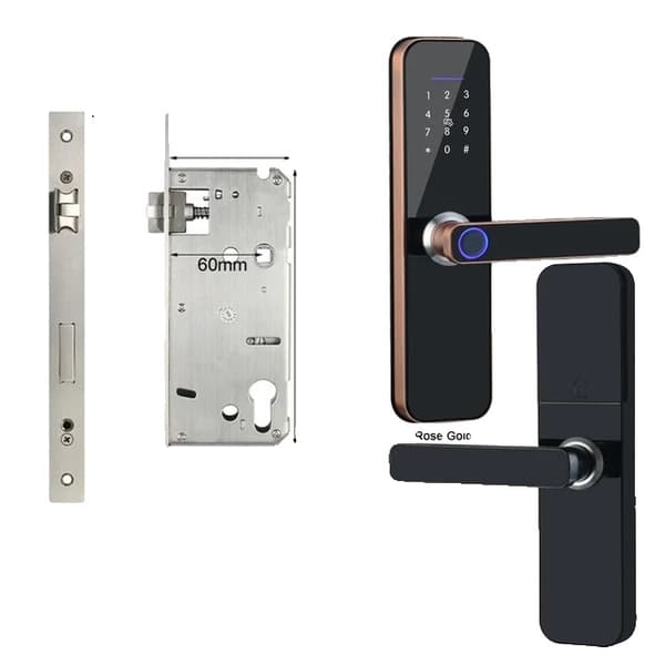 Smart dörrlås, biometrisk fingeravtryckslås, gratis skatt., 240x22(4585) 240x22(6085)