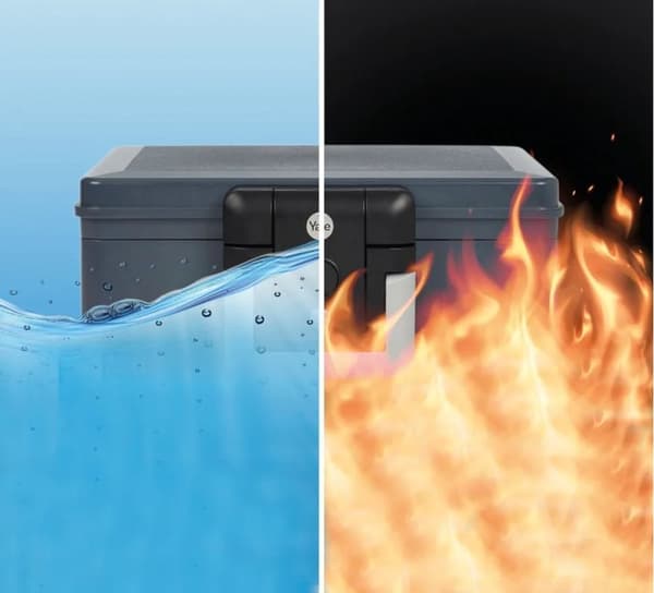Yale Safe - Brandsikker pengeskab - Brandsikker pengeskab - 145 x 400 x 290 mm - YFWC/155/KB1