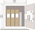 Miniatyrbillede 4 af 9: Yale Safe - Kombinationslås - Maximum Security Kontorskab - SKG 2 - 400 x 350 x 340 mm - Antracit