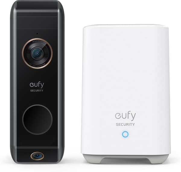 Anker eufy Video Doorbell Dual 2K -video-ovikello kahdella kameralla, sisältää kotiaseman