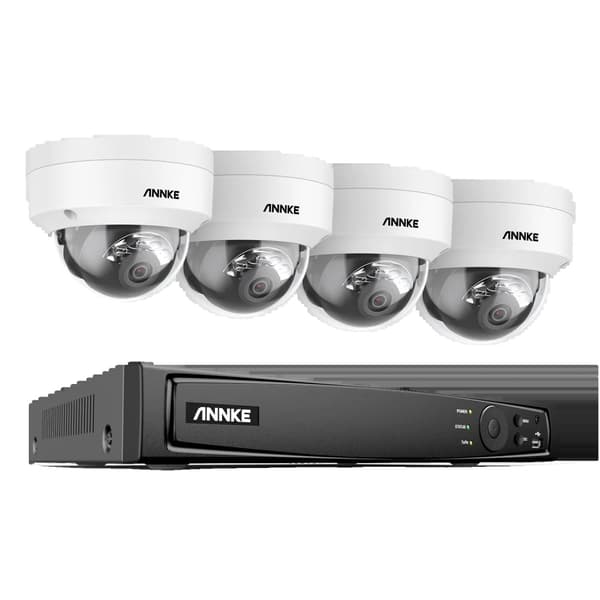 Turvajärjestelmä, Ultra HD -tarkkuus, PoE-verkkoyhteys, 8-kanavainen NVR 4 kpl kameraa, Ei mitään