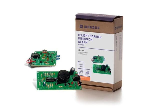 Inbrottslarm - Whadda - IR-Ljus - 85dB - Grön - Infraröd detektor