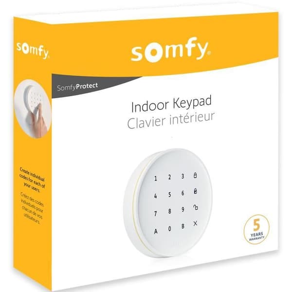 Somfy 1875257 | Inre kodknappsats för hemlarm (avancerat &amp; plus) | En (+)