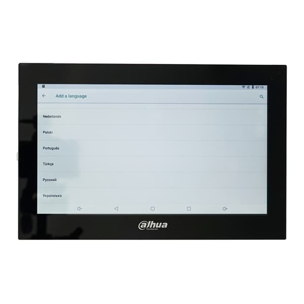 Dahua 10-tommers Video Intercom Monitor, Farve Touch Skærm, Kablet Forbindelse