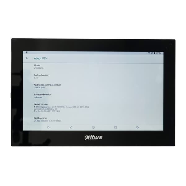 Dahua 10-tommers Video Intercom Monitor, Farve Touch Skærm, Kablet Forbindelse