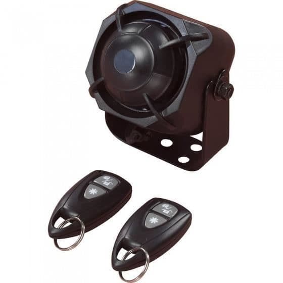 Tesor automatiskt larm - D-I-Y-Y stötsensor - 2 fjärrkontroller - Svart