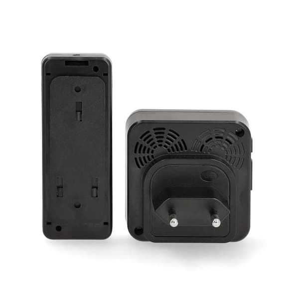 Nedis Langaton Ovikellosarja | Verkkovirtakäyttöinen | 100 - 240 V AC 50/60 Hz | 1x 23A 12V | Äänenvoimakkuus: 110 dB | Signaalin kantama: 150 m | IP5
