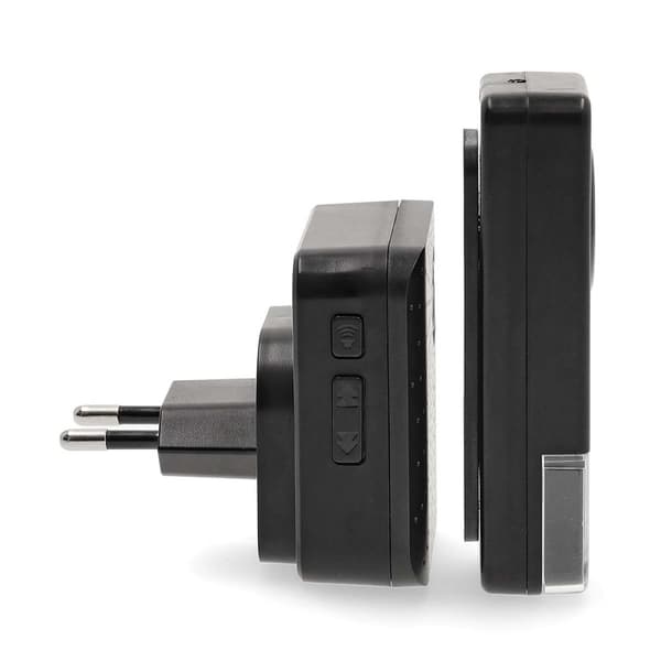 Nedis Langaton Ovikellosarja | Verkkovirtakäyttöinen | 100 - 240 V AC 50/60 Hz | 1x 23A 12V | Äänenvoimakkuus: 110 dB | Signaalin kantama: 150 m | IP5