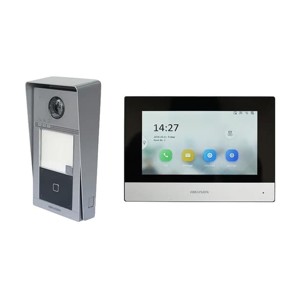 Video Intercom Kit, Understøttelse af flere sprog, Kompatibilitet med Power over Ethernet (POE),Overfladeboks KIT Surface No switch