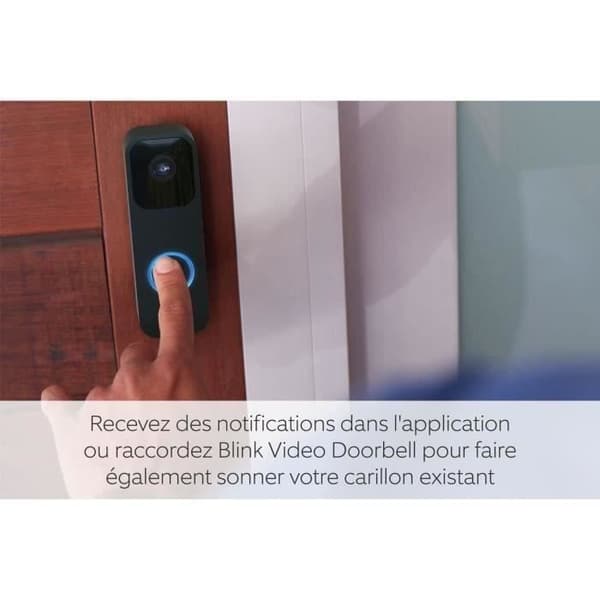 Intercom med synkroniseringsmodul 2 - BLINK HOME SÄKERHET - Svart