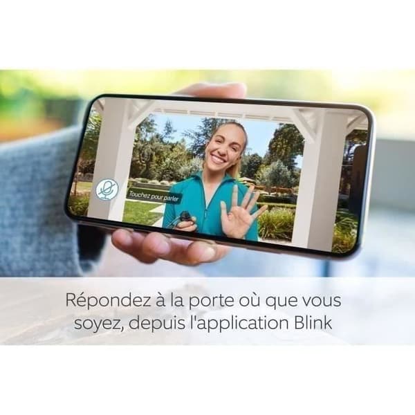 Intercom med synkroniseringsmodul 2 - BLINK HOME SÄKERHET - Svart