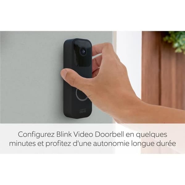 Intercom med synkroniseringsmodul 2 - BLINK HOME SÄKERHET - Svart
