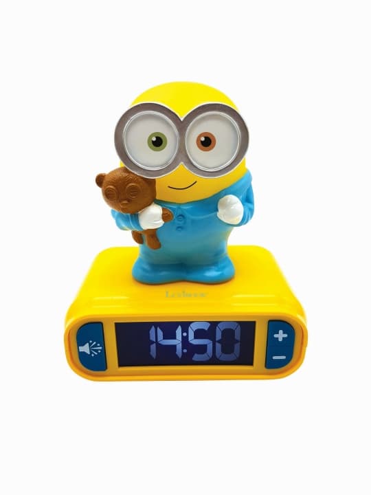 Lexibook Minions 3D-vækkeur med natlys (RL800DES)