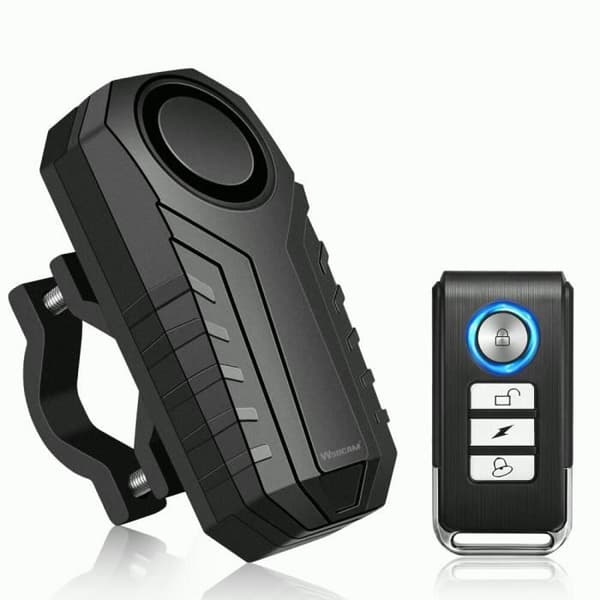 Stöldskyddscykellarm Vattentätt med fäste 113dB Anti inbrottsvibrationer Motorcykellarmsäkerhet
