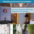 Miniatyrbild 2 av 4: Beröringskänsligt larmtangentbord Försäkringsdetektering Infraröd WIFI intelligent Dörrsensor Detektion Dynamisk