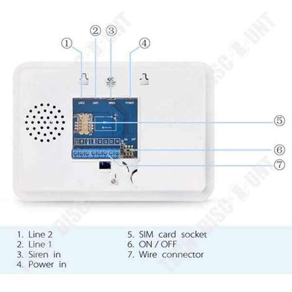 TD® Wifi inbrottslarm gsm PSTN hem inbrottslarm tre nätverk infraröd induktion vit pekskärm inbrottslarm