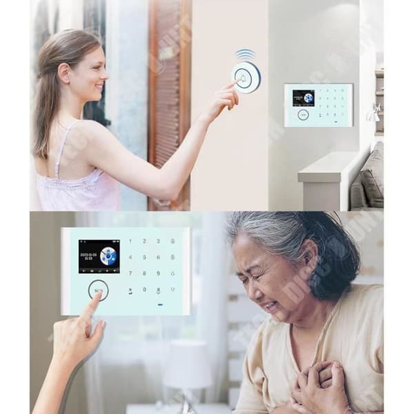 TD® WIFI Smart Larmsystem GSM Inbrottslarm Trådlös Touch-knappsats Tuya APP Smart Alarm