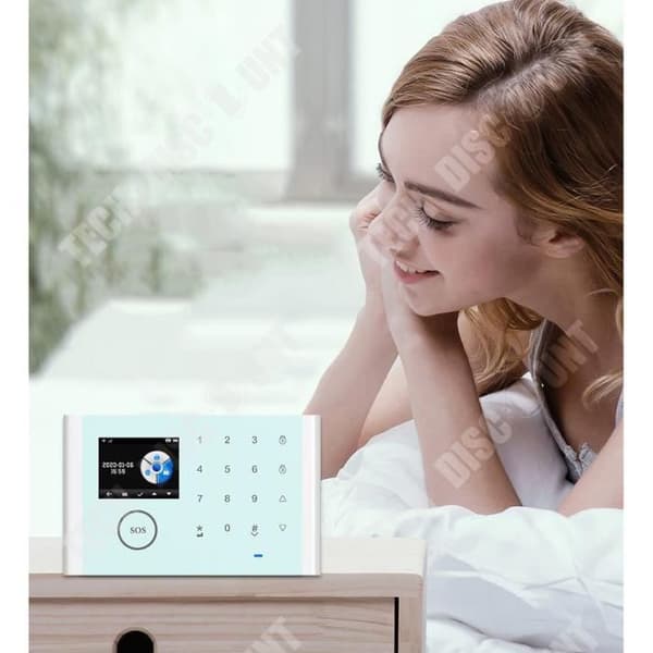 TD® WIFI Smart Larmsystem GSM Inbrottslarm Trådlös Touch-knappsats Tuya APP Smart Alarm