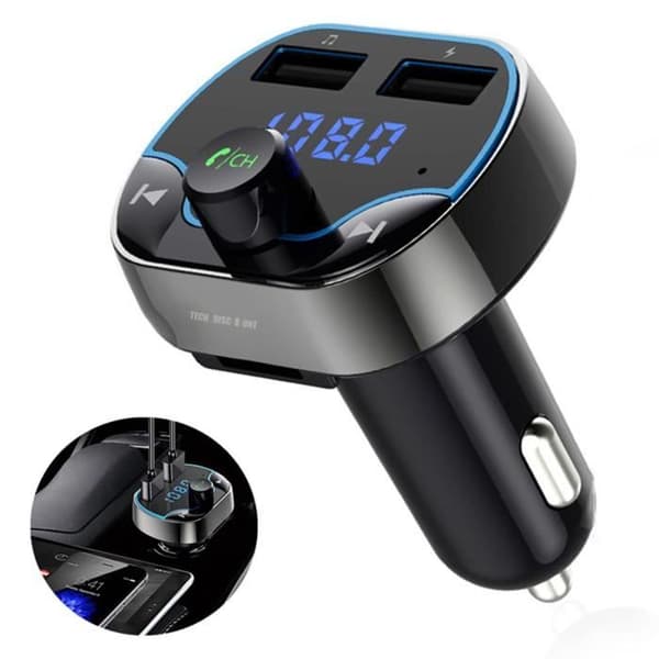 TD® Smart FM-sändare Snabbladdning Bil Röstnavigering/Bluetooth Handsfree Telefon MP3-spelare Smart Bluetooth