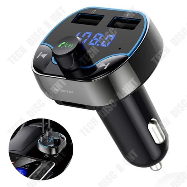 TD® Smart FM-sändare Snabbladdning Bil Röstnavigering/Bluetooth Handsfree Telefon MP3-spelare Smart Bluetooth