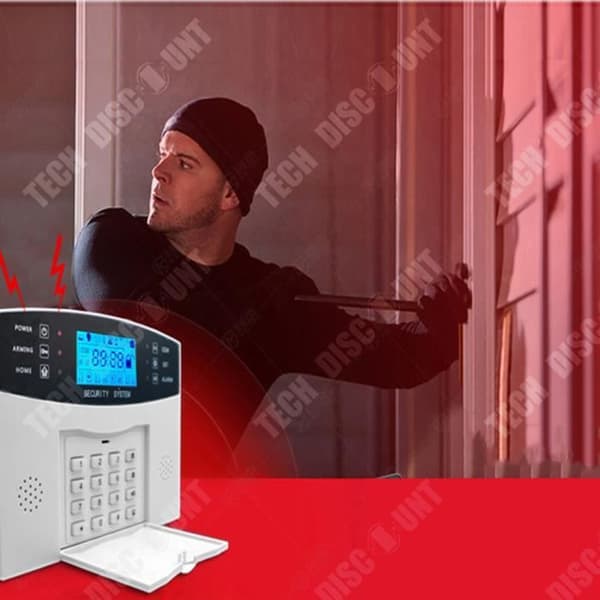 Stöldlarmssystem - TD - Trådlöst nätverk - GSM - Strömförsörjning 9V