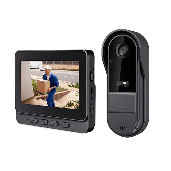 Langaton videovahdin, 4,3 tuuman IPS-näyttö, 1280x720 HD-video,64G SD-kortilla