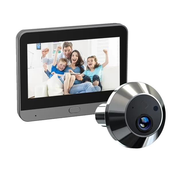 Smart Dørkamera, 1080P HD Video, 150° Bredt Synsvinkel,Alexa Dørkamera 32G