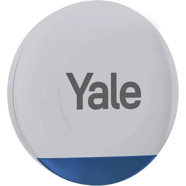 Yale Sirénutskärm - Justerbar sirén upp till 100dB - Blinkande LED - Realtidsvarningar via app