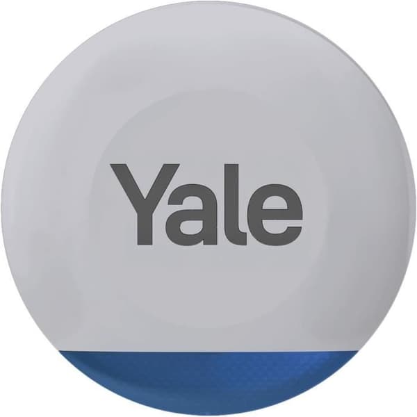 Yale Sirénutskärm - Justerbar sirén upp till 100dB - Blinkande LED - Realtidsvarningar via app