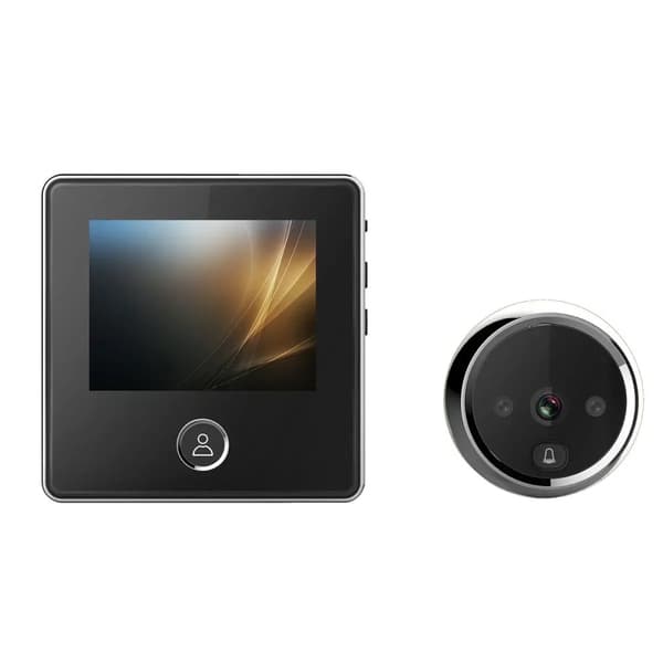Video Dørtelefon, 2,8-tommer LCD Skærm, 320*240 Opløsning,sort
