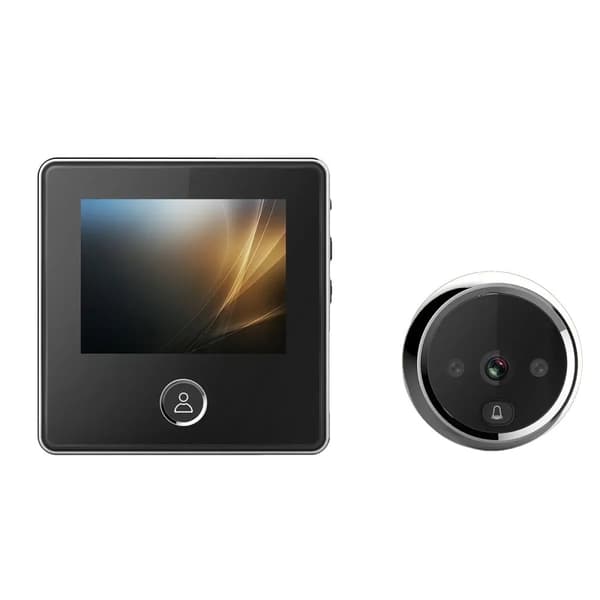 Video Dørtelefon, 2,8-tommer LCD Skærm, 320*240 Opløsning,sort