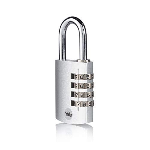 YALE YE3CB/38/131/1/S Riippulukko 38mm hopea yhdistelmälukko (YE3CB/38/131/1/S)