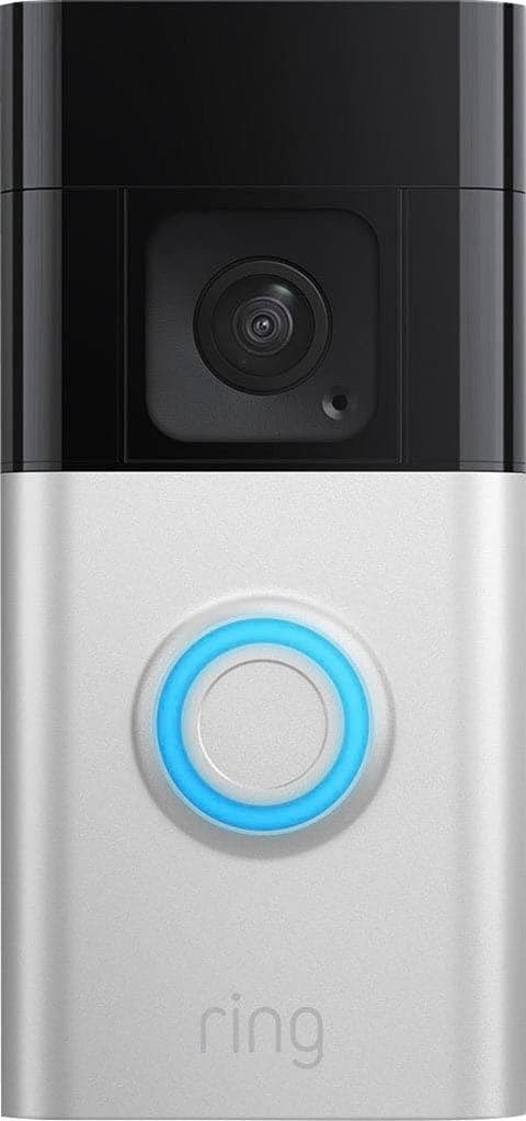 Ring Batteri Video Dørklokke Plus Satin Nikkel