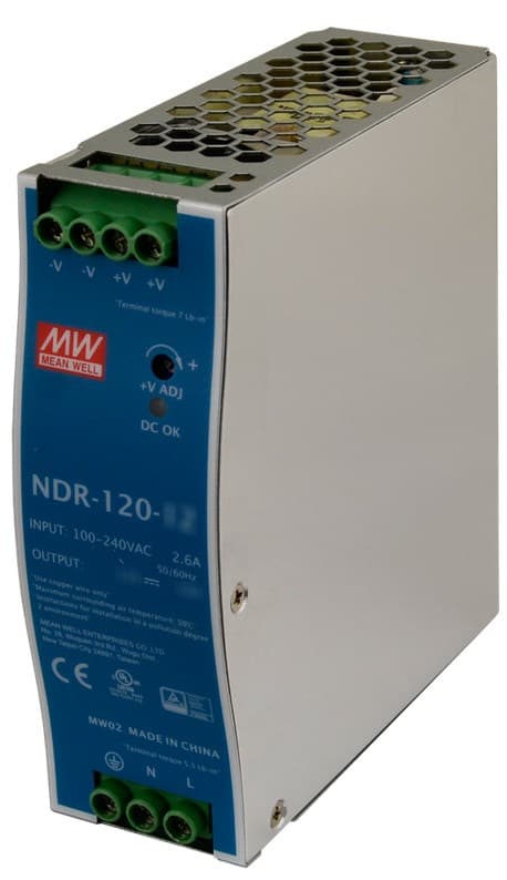 MEAN WELL DIN-SKINNE SWITCHING STRØMFORSYNING NDR-120-48 48V/120W/2.5A