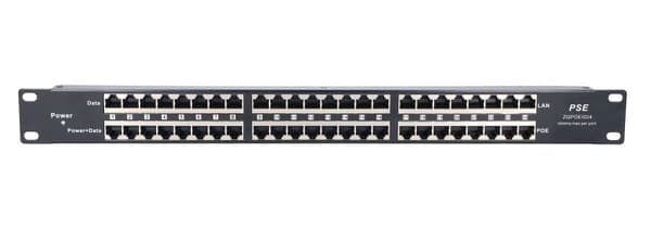 Extralink PoE-injektori 24-porttia 24x 100Mb/s RJ45, räkkiin asennettava
