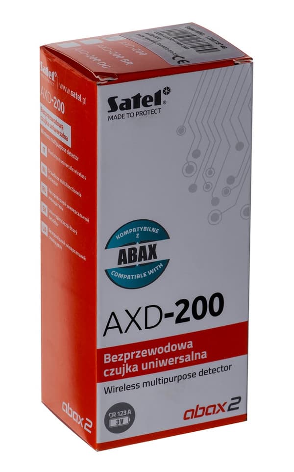 SATEL TRÅDLÖS UNIVERSAL DETEKTOR AXD-200 (VIT)