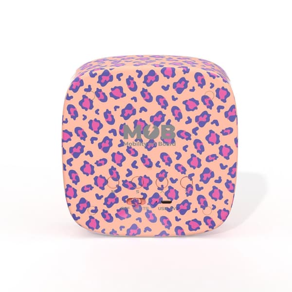 Mobility On Board Vekkerklokke med Lys Billy Clock Leopard Rose