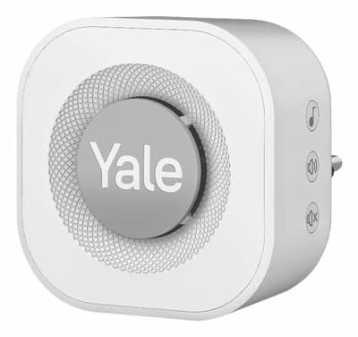 Yale Dørklokke Grå, Hvid Grå, Hvid