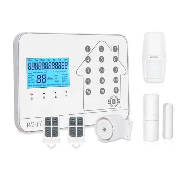 Trådlöst uppkopplat hemlarm wifi box internet och gsm futura white smart life- lifebox