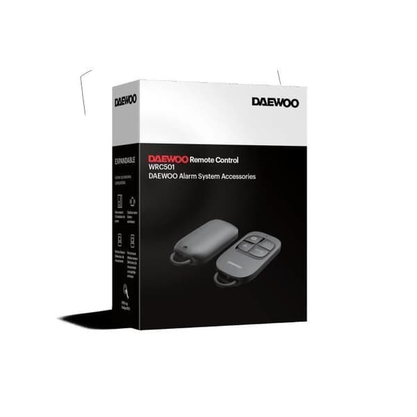 DAEWOO WRC501 fjärrkontroll för SA501 larmsystem - RF868 Mhz anslutning med styrenheten - Till/avaktivera