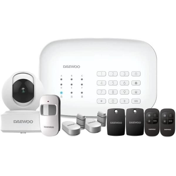 DAEWOO Pack SA601 anslutet larm - Centralenhet med siren och reservbatteri