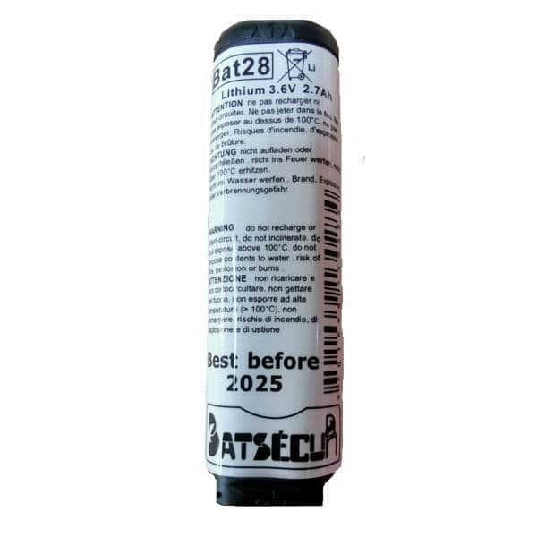 Batsecur-kompatibelt batteri för Daitem, Hager, batli28/Bat28 3.6v 2.7Ah larm