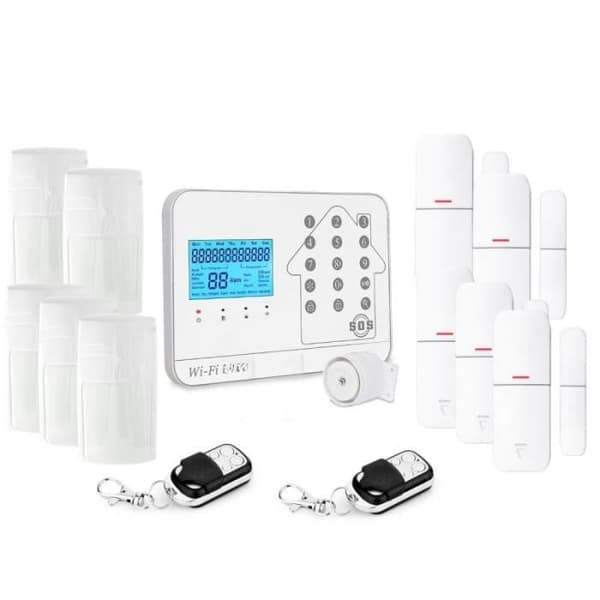 Trådlöst uppkopplat hemlarm kit WIFI Box internet och GSM Futura vit Smart Life- Lifebox - KIT animal 5