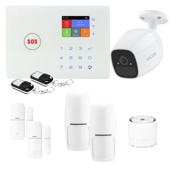 Amazon GSM WIFI Trådlöst anslutet hemlarmsats och WIFI-kamera - Lifebox - KIT9