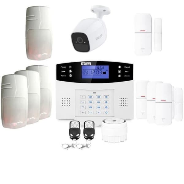 Stort trådlöst gsm-huslarm med kamera Lifebox Evolution djuranslutet kit 8