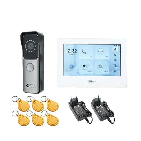 Dahua IP Video Intercom System, Håndfri Betjening, Induktiv Kortadgang,1db 1 wh SCR 2XDC12V