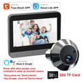 Miniatyrbild 2 av 2: Smart dörrkamera, 1080P HD-video, 150° vidvinkel,Alexa Dörrkamera 32G