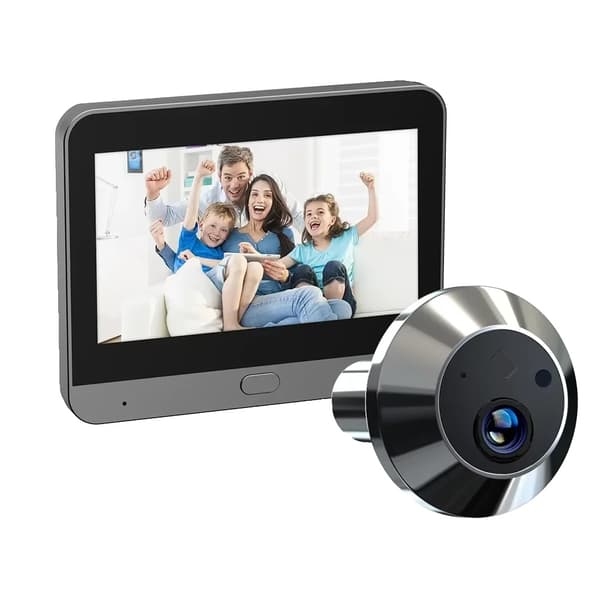 Smart Dørkamera, 1080P HD Video, 150° Bredt Synsvinkel,Alexa Dørkamera 128G